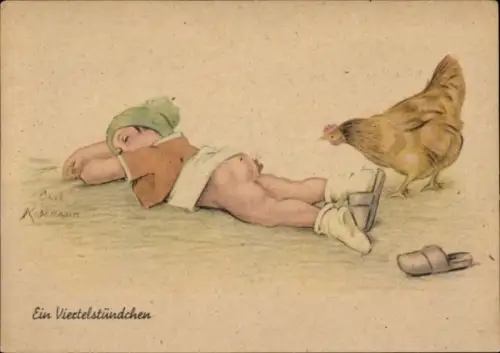 Künstler Ak Rosemann, Ein Viertelstündchen