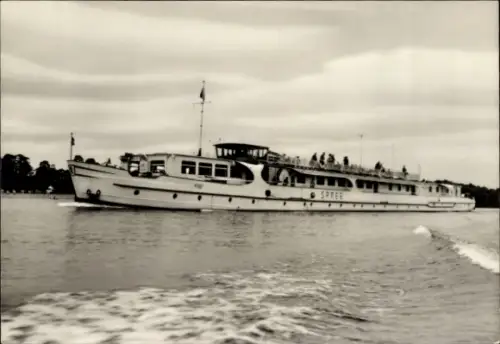 Ak Berlin Weiße Flotte, Touristenkabinenschiff MS Spree