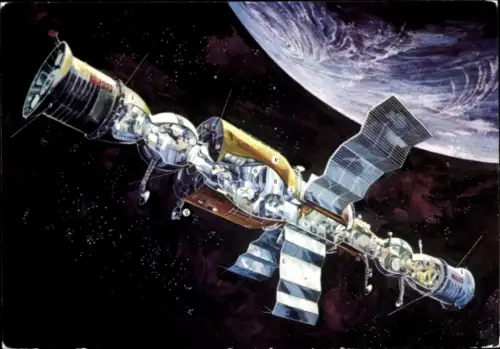 Ak Kosmosflug UdSSr/DDR, Wissenschaftliche Raumstation Salut 6, Raumfahrt