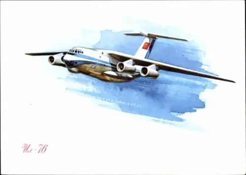 Ak Russisches Militärflugzeug Iljuschin Il-76