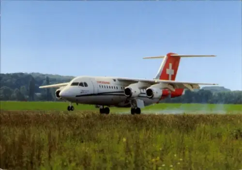 Ak Schweizer Passagierflugzeug, Crossair, BAe 146 200 Jumbolino