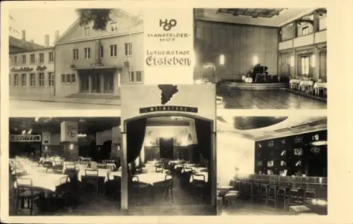 Ak Lutherstadt Eisleben, Mansfelder Hof, Lutherstadt  Weinstube, Innenräume