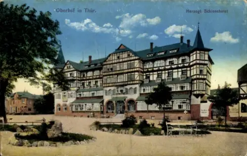 Ak Oberhof im Thüringer Wald, Herzogliches Schlosshotel