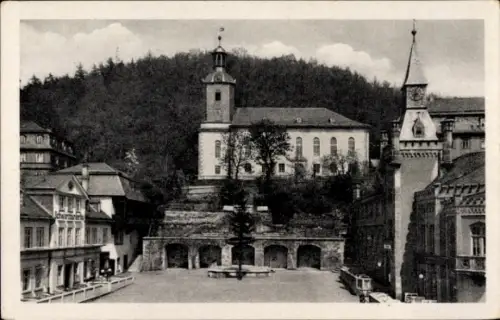 Ak Leutenberg in Thüringen, Markt, Kirche