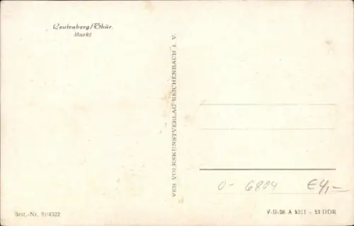 Ak Leutenberg in Thüringen, Markt, Kirche