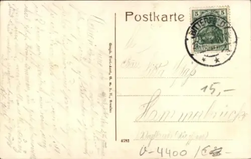 Ak Bitterfeld in Sachsen Anhalt, Lindenstraße, Post