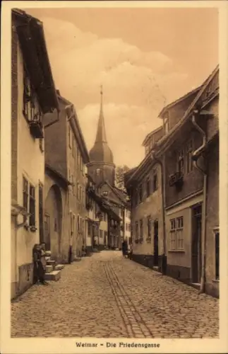 Ak Weimar in Thüringen, Friedensgasse