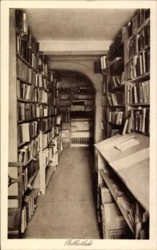 Ak Weimar in Thüringen, Goethe Nationalmuseum, Bibliothek, Innenansicht