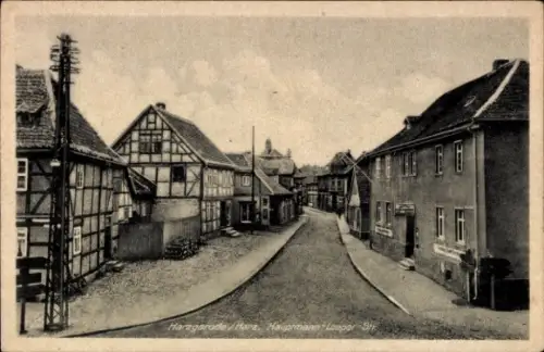 Ak Harzgerode am Harz, Hauptmann Loeper Straße
