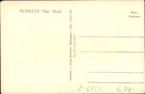 Ak Schnett Masserberg in Thüringen, Straßenpartie