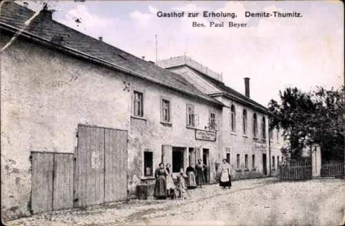 Ak Demitz Thumitz in Sachsen, Gasthof zur Erholung