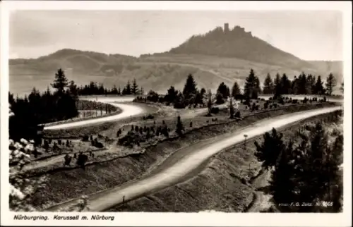 Ak Nürburg in der Eifel, Nürburgring, Karussell