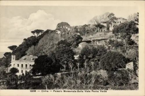 Ak Sintra Cintra Portugal, Palacio Monserrate,  Landschaft,  Architektur