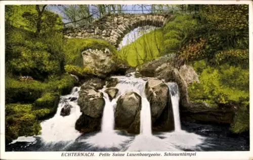 Ak Echternach Luxemburg, Schiessentümpel