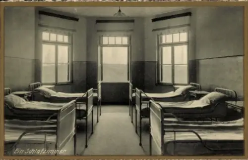 Ak Wittlich in der Eifel, Caritas Kinderheilstätte Maria Grünewald, Schlafzimmer