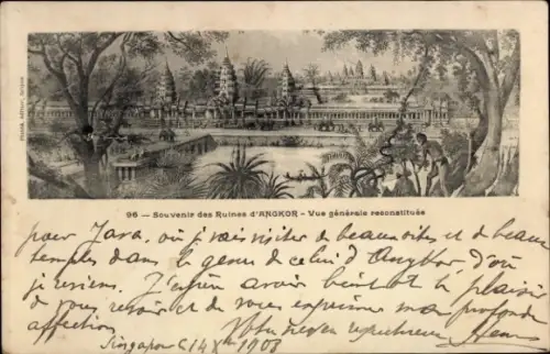 Ak Angkor Wat Kambodscha, Tempelruinen