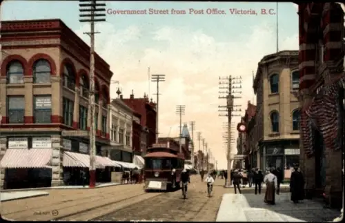 PC Victoria British Columbia Canada, Government Street, Post Office