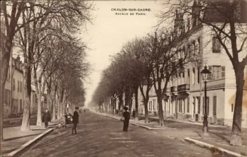 Ak Chalon sur Saône Saône et Loire, Avenue de Paris