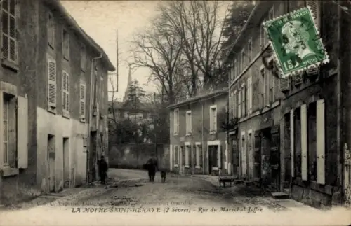 CPA La Mothe Saint Héray Deux Sèvres, Rue du Marché Joffre