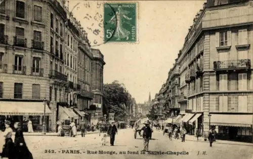 Ak Paris V, Rue Monge, Sainte-Chapelle