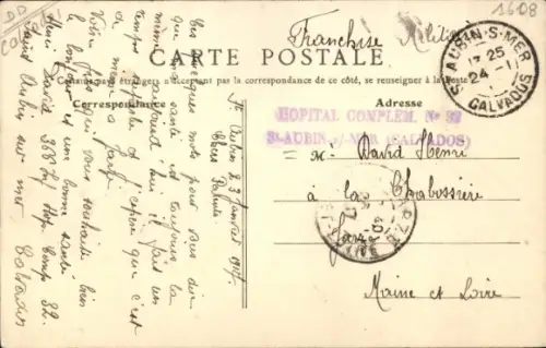 Ak Saint Aubin sur Mer Calvados, La Rue Canet