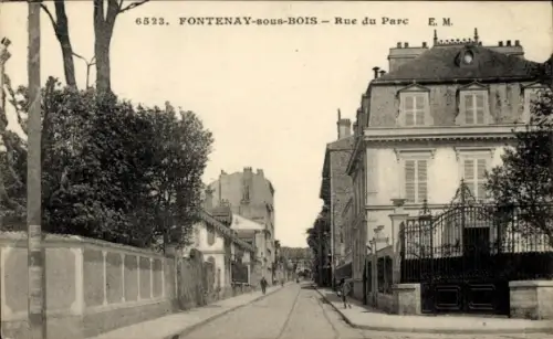 Ak Fontenay sous Bois Val de Marne, Rue du Parc