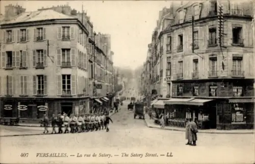 Ak Versailles Yvelines, Rue de Satory