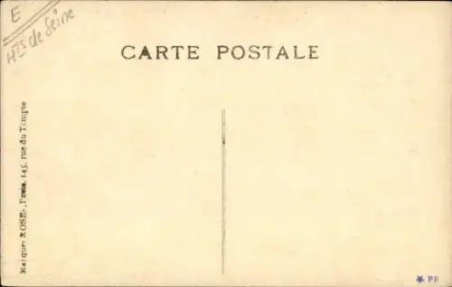 Ak Bas Meudon Hauts-de-Seine, Inondation 1910, Rue de Vaugirard