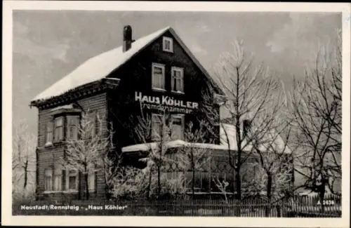 Ak Neustadt am Rennsteig Großbreitenbach in Thüringen, Haus Köhler