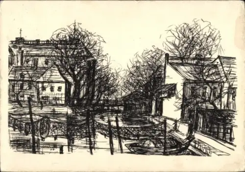 Künstler Ak Berlin Köpenick, Am Köpenicker Schloss