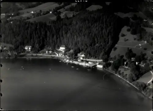 Ak Tegernsee in Oberbayern, Blick auf den  links unten das Seehotel