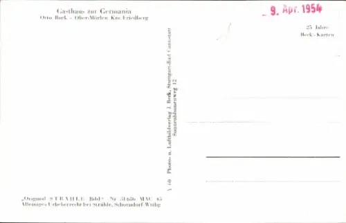 Ak Ober Mörlen Bad Nauheim in Hessen, Fliegeraufnahme