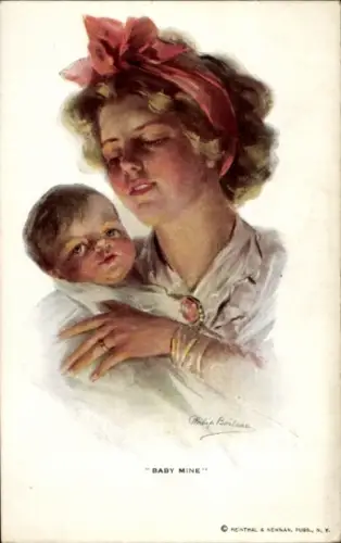 Künstler Ak Boileau, Philip, Baby Mine, Mutter mit Baby