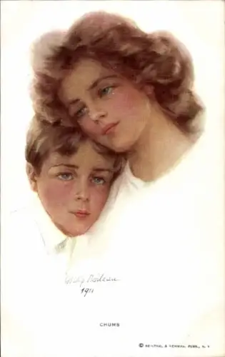 Künstler Ak Boileau, Philip, Chums, Junge, Mädchen