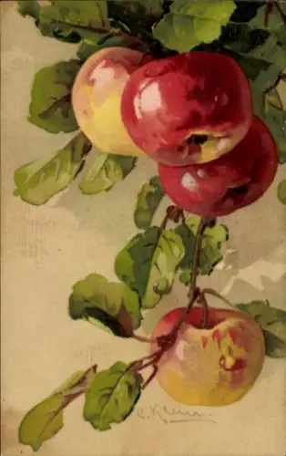Künstler Litho Klein, Catharina, Äpfel
