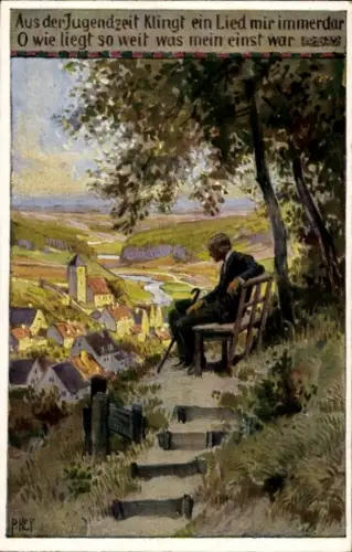 Lied Ak Hey, Paul, Volksliederkarte Nr. 69, Aus der Jugendzeit