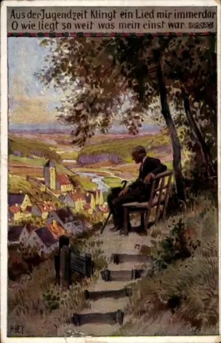 Lied Ak Hey, Paul, Volksliederkarte Nr. 69, Aus der Jugendzeit