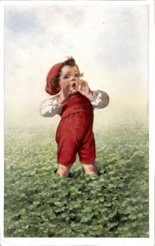 Künstler Ak Fialkowska, Wally, Klee, Kind