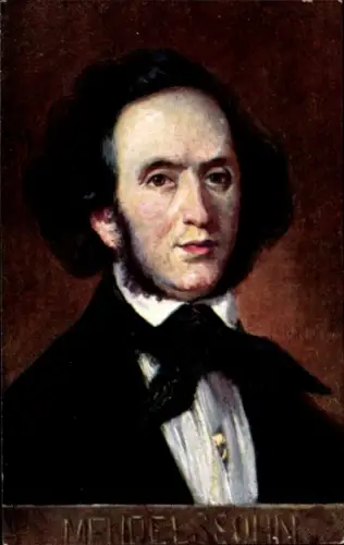 Ak Jakob Ludwig Felix Mendelssohn Bartholdy, Portrait