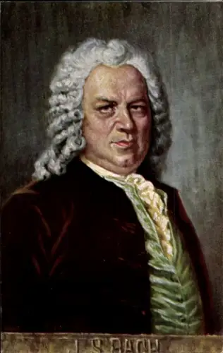 Künstler Ak Eichhorn, Komponist Johann Sebastian Bach, Portrait