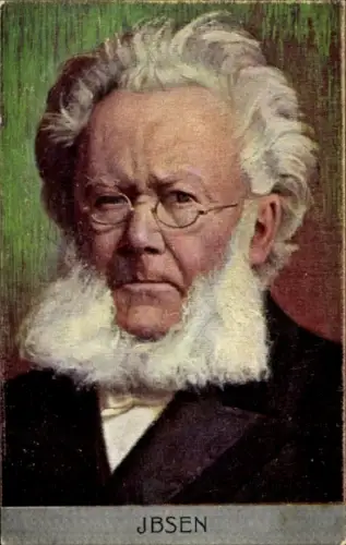 Künstler Ak Norwegischer Dichter Henrik Johan Ibsen, Portrait