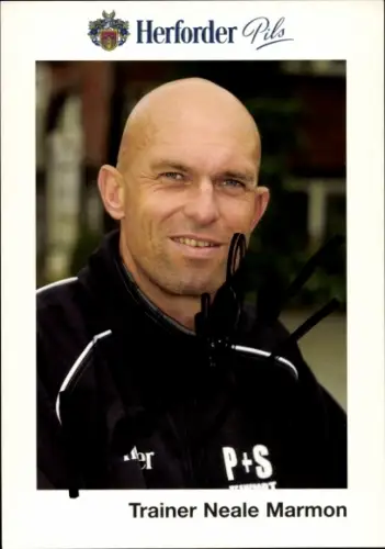 Autogrammkarte Trainer Neale Marmon, Preußen Münster, Autogramm