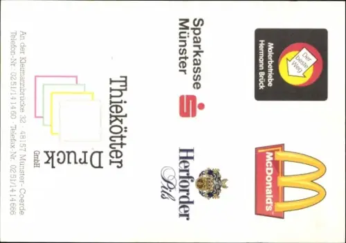 Autogrammkarte Fußballer Andreas Helmer, Preußen Münster, Autogramm