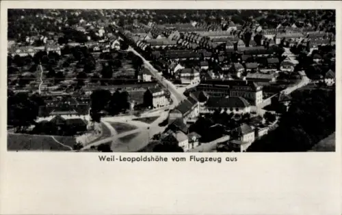 Ak Leopoldshöhe Weil am Rhein, Fliegeraufnahme