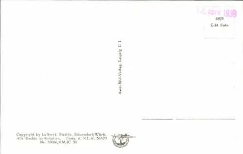 Ak Winterfeld in der Altmark, Luftaufnahme von Winterfeld, nformat, Schwarz-Weiß