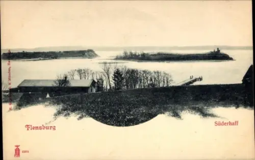 Ak Flensburg in Schleswig Holstein, Süderhaff
