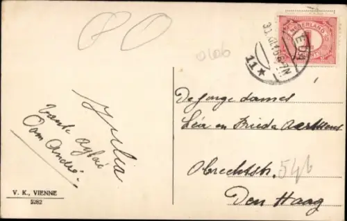 Ak Glückwunsch Neujahr, Zwerge, Briefkasten, Schlitten, Rehe