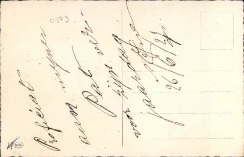 Künstler Ak Mädchen auf Blumenwiese, Mohn