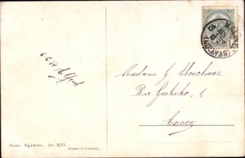 Künstler Ak Russland, Wolfsjagd, Pferdeschlitten, Gewehre