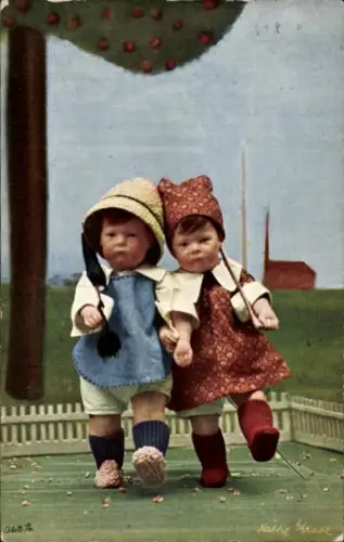 Ak Käthe Kruse Puppen, Ich hatt' einen Kameraden, Primus 1006